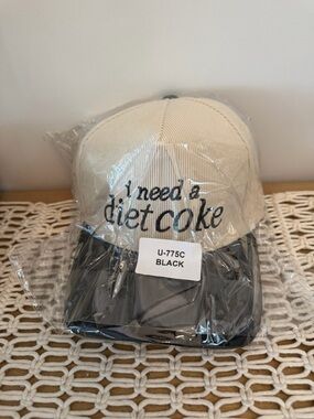 I Need a Diet Coke - Cream and Black